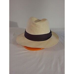 Botany 500 Straw Hat #415514 Size Large made in USA Panama Hat